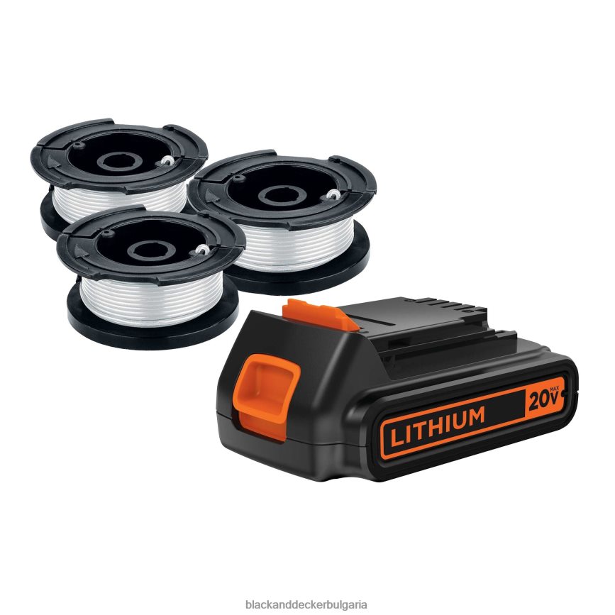 инструменти бг BLACK+DECKER 20v max батерия с afs-100 3 пакета шпула 2.0-ah V8R6ZD737 - Image 1