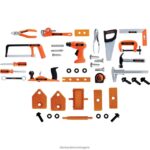 дом и начин на живот бг BLACK+DECKER луксозен комплект инструменти с кутия с инструменти V8R6ZD251