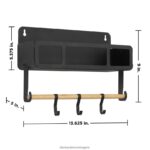 дом и начин на живот бг BLACK+DECKER черна висяща/магнитна стелажна система-рафт със скоби V8R6ZD128 - Image 2