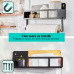 дом и начин на живот бг BLACK+DECKER черна висяща/магнитна стелажна система-рафт със скоби V8R6ZD128 - Image 4