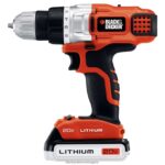 инструменти бг BLACK+DECKER 20v литиева 2-скоростна бормашина/винтоверт с чанта за съхранение бързо зарядно устройство V8R6ZD591 - Image 2