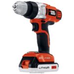инструменти бг BLACK+DECKER 20v литиева 2-скоростна бормашина/винтоверт с чанта за съхранение бързо зарядно устройство V8R6ZD591 - Image 8
