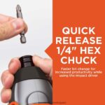 инструменти бг BLACK+DECKER 20v макс. акумулаторна бормашина и комбиниран електроинструмент с ударна винтоверт с батерия и зарядно устройство V8R6ZD540 - Image 11