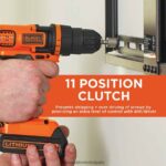 инструменти бг BLACK+DECKER 20v макс. акумулаторна бормашина и комбиниран електроинструмент с ударна винтоверт с батерия и зарядно устройство V8R6ZD540 - Image 12