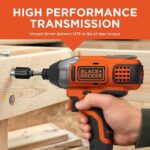 инструменти бг BLACK+DECKER 20v макс. акумулаторна бормашина и комбиниран електроинструмент с ударна винтоверт с батерия и зарядно устройство V8R6ZD540 - Image 13