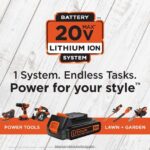 инструменти бг BLACK+DECKER 20v макс. акумулаторна бормашина и комбиниран електроинструмент с ударна винтоверт с батерия и зарядно устройство V8R6ZD540 - Image 7