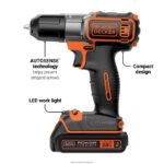инструменти бг BLACK+DECKER 20v макс захранване 3/8 инча безжична бормашина/винтоверт с комплект за автоматично разпознаване V8R6ZD590 - Image 12