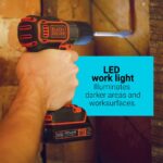 инструменти бг BLACK+DECKER 20v макс захранване 3/8 инча безжична бормашина/винтоверт с комплект за автоматично разпознаване V8R6ZD590 - Image 14