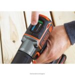 инструменти бг BLACK+DECKER 20v макс захранване 3/8 инча безжична бормашина/винтоверт с комплект за автоматично разпознаване V8R6ZD590 - Image 6