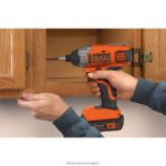 инструменти бг BLACK+DECKER 20v макс. захранващ комплект 1/4 инча безжичен ударен винтоверт V8R6ZD538 - Image 4