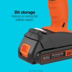 инструменти бг BLACK+DECKER 20v макс. powerconnect безжична бормашина Комбиниран комплект ударен винтоверт V8R6ZD584 - Image 4
