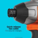 инструменти бг BLACK+DECKER 20v макс. powerconnect безжична бормашина Комбиниран комплект ударен винтоверт V8R6ZD584 - Image 5