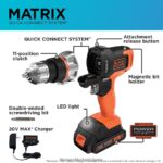 инструменти бг BLACK+DECKER 20v max матричен акумулаторен винтоверт V8R6ZD534 - Image 3