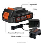 инструменти бг BLACK+DECKER 20v max powerconnect 1.5ah литиево-йонно зарядно устройство за батерии V8R6ZD723 - Image 2
