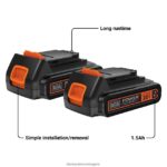 инструменти бг BLACK+DECKER 20v max powerconnect 1.5ah литиево-йонна батерия 2 бр V8R6ZD720 - Image 3