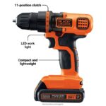 инструменти бг BLACK+DECKER 20v max powerconnect акумулаторна бормашина/винтоверт 44 бр. комплект за домашен проект V8R6ZD549 - Image 3