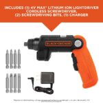 инструменти бг BLACK+DECKER 4v max акумулаторен винтоверт с led светлина V8R6ZD565 - Image 9