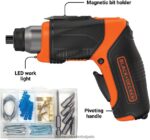 инструменти бг BLACK+DECKER 4v max акумулаторна отвертка с комплект за окачване на картини V8R6ZD564 - Image 10