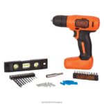 инструменти бг BLACK+DECKER 8v max акумулаторна бормашина 43 бр. комплект проекти за домашен декор V8R6ZD557 - Image 4