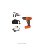 инструменти бг BLACK+DECKER 8v max бормашина и комплект инструменти за дома 57 части V8R6ZD556 - Image 2