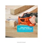 инструменти бг BLACK+DECKER електрически ръчен трион с чанта за съхранение 3,4-ам V8R6ZD669 - Image 7