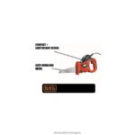 инструменти бг BLACK+DECKER електрически ръчен трион с чанта за съхранение 3,4-ам V8R6ZD669 - Image 9