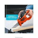 инструменти бг BLACK+DECKER електрически ръчен трион с чанта за съхранение 3,4-ам V8R6ZD669 - Image 10