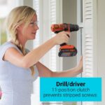 инструменти бг BLACK+DECKER Комбиниран комплект безжична бормашина 20v max powerconnect 4 инструмента V8R6ZD545 - Image 12