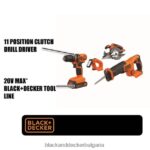 инструменти бг BLACK+DECKER Комбиниран комплект електроинструменти 20v Макс. Комплект безжични електроинструменти с 4 инструмента с 2 батерии и зарядно устройство V8R6ZD544 - Image 10