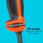 инструменти бг BLACK+DECKER комплект електрическа бормашина 3/8 инча 6,0 ампера с кабел V8R6ZD570 - Image 6