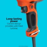 инструменти бг BLACK+DECKER комплект електрическа бормашина 3/8 инча 6,0 ампера с кабел V8R6ZD570 - Image 7