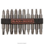 инструменти бг BLACK+DECKER комплект накрайници за отвертка двустранни 10 части V8R6ZD593