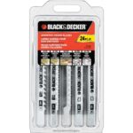 инструменти бг BLACK+DECKER комплект остриета за прободен трион асорти от дърво и метал 24 бр V8R6ZD662