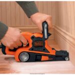 инструменти бг BLACK+DECKER лентов шлайф с торба за прах 7-amp 3-инча на 21-инча V8R6ZD645