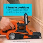 инструменти бг BLACK+DECKER лентов шлайф с торба за прах 7-amp 3-инча на 21-инча V8R6ZD645 - Image 10