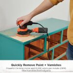 инструменти бг BLACK+DECKER орбитална шлифовъчна машина 5-инчов 2,4-ампера V8R6ZD618 - Image 4