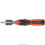 инструменти бг BLACK+DECKER отвертка с тресчотка 10 бита V8R6ZD604 - Image 5