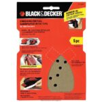 инструменти бг BLACK+DECKER фина шкурка за мишка за събиране на прах 5 бр V8R6ZD642 - Image 3