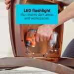 инструменти бг BLACK+DECKER lightdriver 4v max акумулаторна отвертка с пакет за съхранение V8R6ZD588 - Image 12
