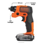 инструменти бг BLACK+DECKER lightdriver 4v max акумулаторна отвертка с пакет за съхранение V8R6ZD588 - Image 10