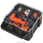инструменти бг BLACK+DECKER matrix 20v max комплект бормашина включва шлайф приставка кутия за съхранение батерия и зарядно устройство V8R6ZD525 - Image 3