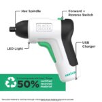 инструменти бг BLACK+DECKER reviva 4v max акумулаторна отвертка usb зареждаема V8R6ZD531 - Image 6