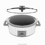 кухня бг BLACK+DECKER 7-литрова бавна готварска печка-геометрична V8R6ZD340 - Image 2