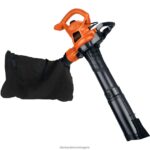 на открито бг BLACK+DECKER 12 ампера 3 в 1 електрически вентилатор с вакуумен мулчер V8R6ZD443 - Image 2