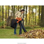 на открито бг BLACK+DECKER 12 ампера 3 в 1 електрически вентилатор с вакуумен мулчер V8R6ZD443