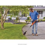 на открито бг BLACK+DECKER 20v макс тример с струна, 2-скоростен 12-инчов безжичен тример V8R6ZD484 - Image 2