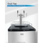 на открито бг BLACK+DECKER 21,1 инча 6,1 куб. фута двоен кран за бира от неръждаема стомана V8R6ZD459 - Image 2