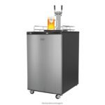 на открито бг BLACK+DECKER 21,1 инча 6,1 куб. фута двоен кран за бира от неръждаема стомана V8R6ZD459