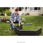 на открито бг BLACK+DECKER 3 фута повдигнато градинско легло V8R6ZD407