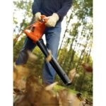 на открито бг BLACK+DECKER духалка за листа и прахосмукачка за листа 3-в-1 12 ампера 250 mph 400 cfm V8R6ZD448